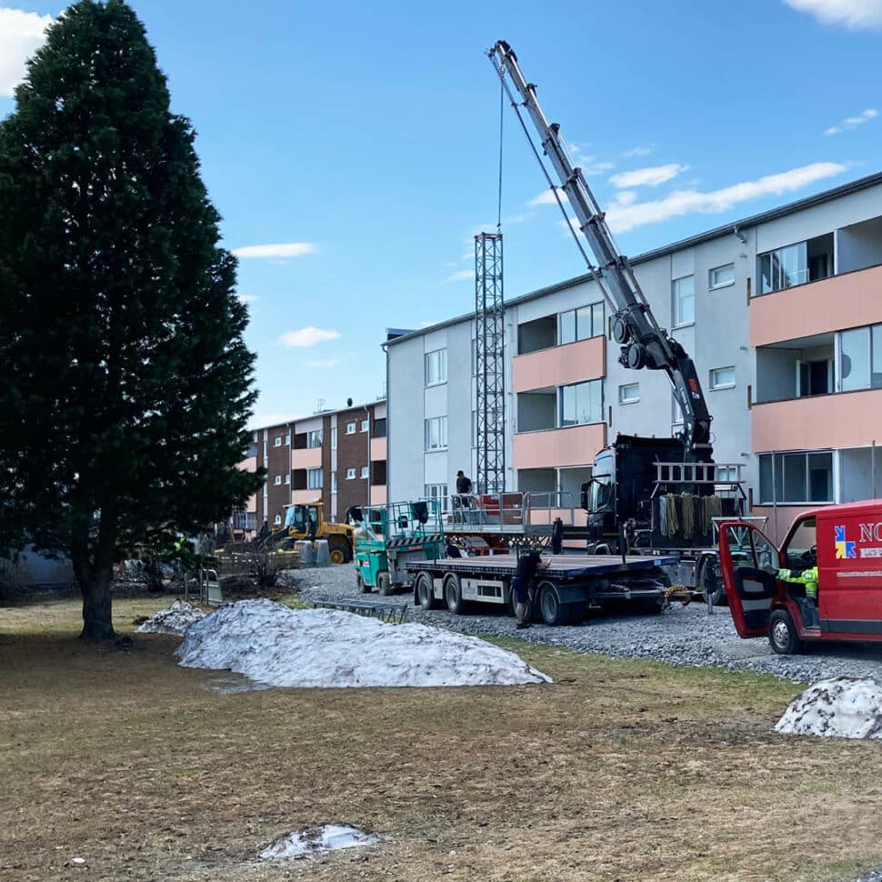 Balco påbörjar byggnationen av 408 moderna balkonger hos Brf Gärdan i Luleå.