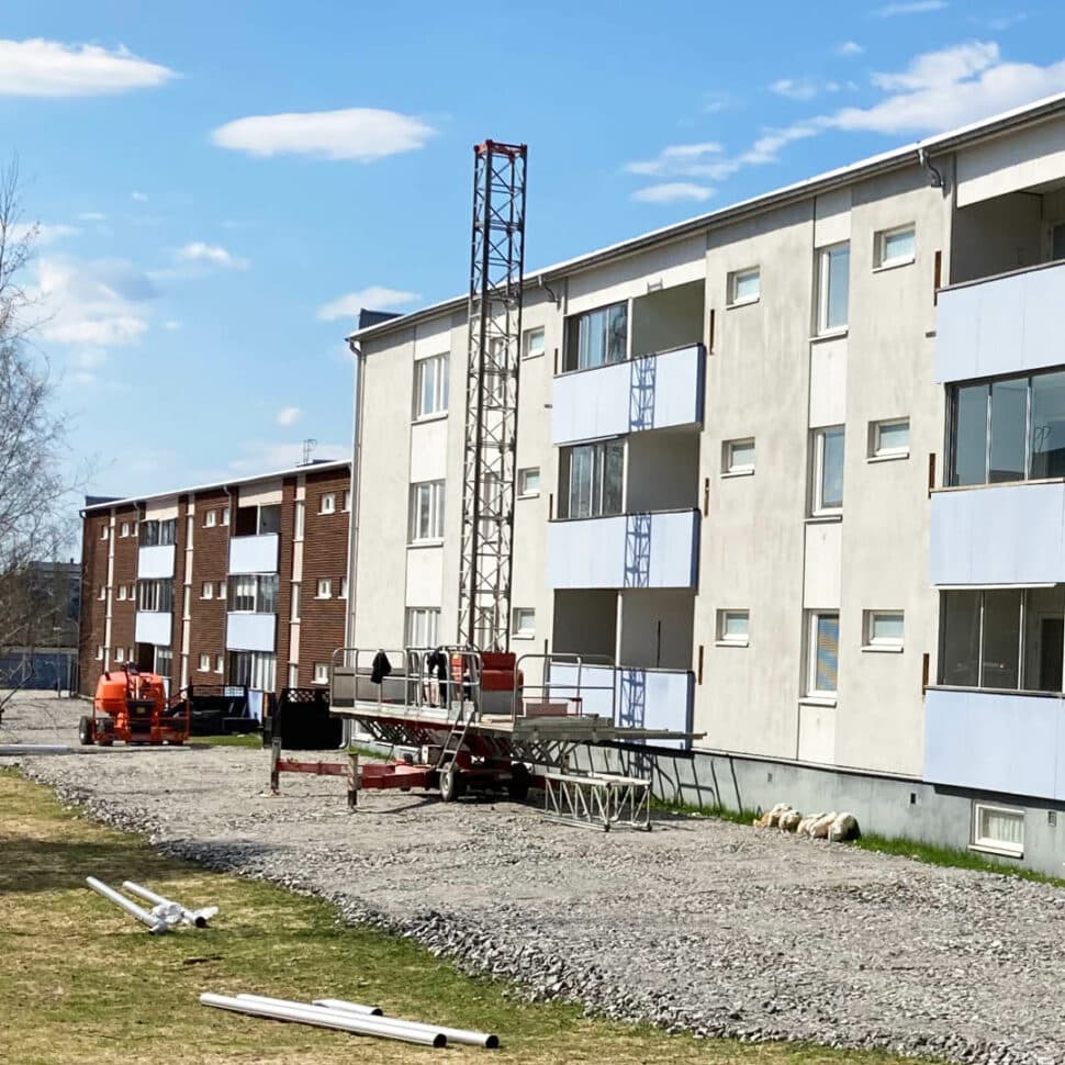 Balco påbörjar byggnationen av 408 moderna balkonger hos Brf Gärdan i Luleå.
