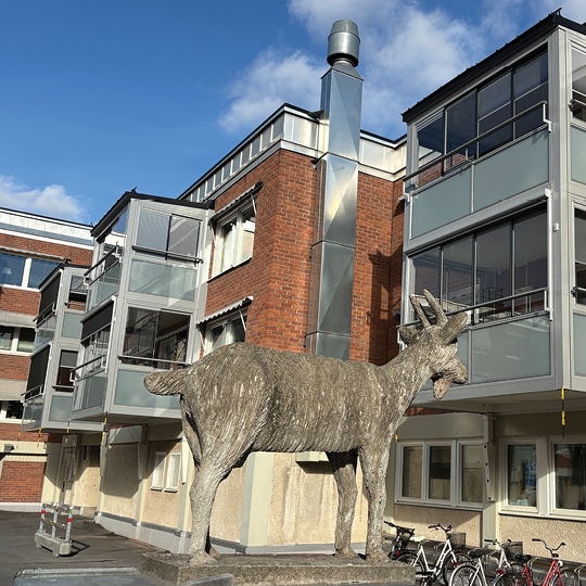 Brf Geten i Skellefteå med nya moderna och energieffektiva balkonger från Balco.